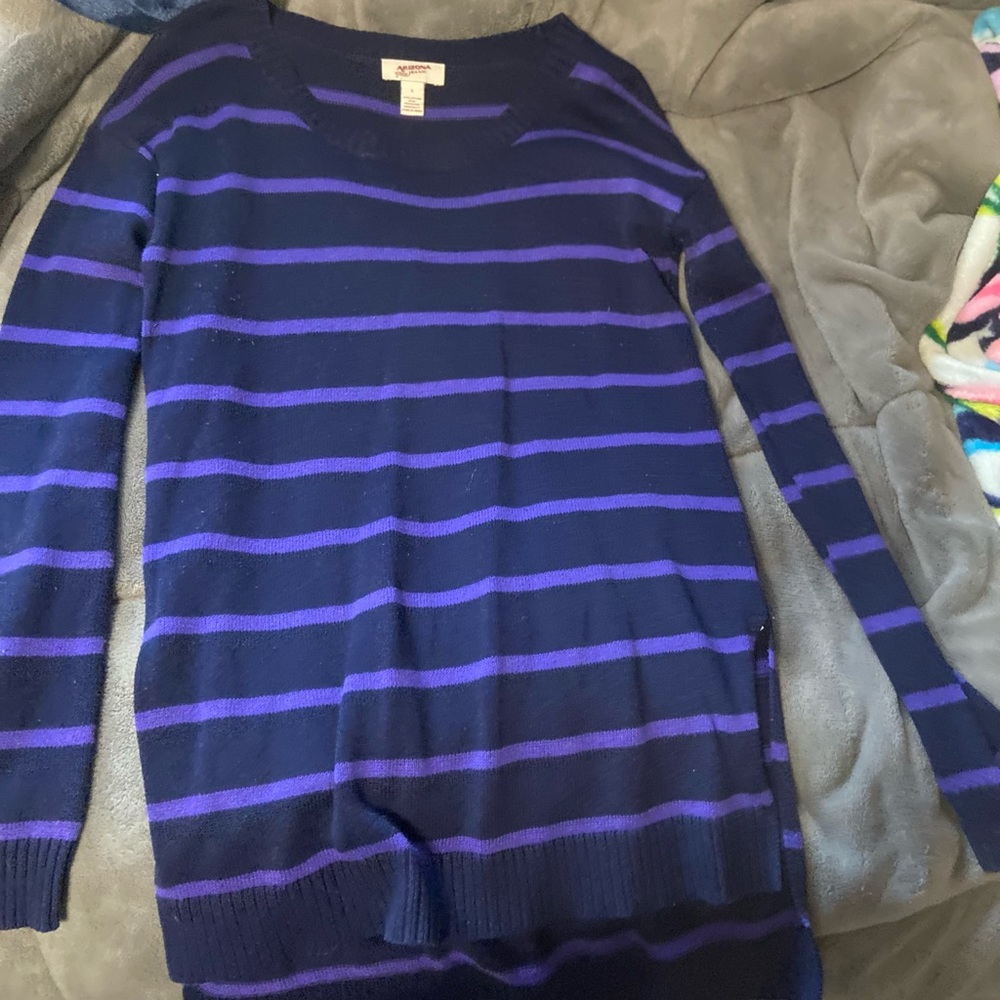 Slit/Striped Shirt